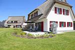Blick zur Terrasse - Reethaus 04a - Top-Hundeurlaub