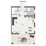 Grundriss 1. Ebene - Reethaus 04a - Top-Hundeurlaub