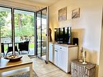 Wohnzimmer - Ferienwohnung Urlaubsanker 3 Villa Sofie Binz - Top-Hundeurlaub
