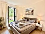 Schlafzimmer - Ferienwohnung Urlaubsanker 3 Villa Sofie Binz - Top-Hundeurlaub