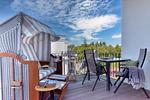 Terrasse - Ferienwohnung SPA Penthouse Meerlust Baabe - Top-Hundeurlaub