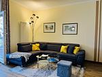 Wohnzimmer - Ferienwohnung Strandlust in der Villa Seeadler Binz - Top-Hundeurlaub