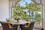 Terrasse - Ferienwohnung Strandlust in der Villa Seeadler Binz - Top-Hundeurlaub