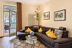 Wohnzimmer - Ferienwohnung Strandlust in der Villa Seeadler Binz - Top-Hundeurlaub
