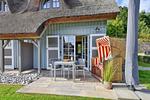 Terrasse - Ferienhaus Boddenlust 24 Feriendorf Klein Stresow Rügen - Top-Hundeurlaub