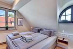 Schlafzimmer - Ferienhaus Boddenlust 24 Feriendorf Klein Stresow Rügen - Top-Hundeurlaub