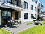 Terrasse - Ferienwohnung Inselglück 3 Parkvillen Carlota und Candela Baabe - Top-Hundeurlaub