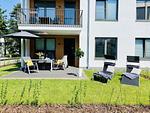 Terrasse - Ferienwohnung Inselglück 3 Parkvillen Carlota und Candela Baabe - Top-Hundeurlaub