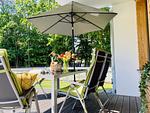Terrasse - Ferienwohnung Inselglück 3 Parkvillen Carlota und Candela Baabe - Top-Hundeurlaub