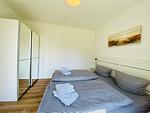 Schlafzimmer - Ferienwohnung Inselglück 3 Parkvillen Carlota und Candela Baabe - Top-Hundeurlaub