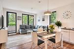 Wohnzimmer - Ferienwohnung Inselglück 3 Parkvillen Carlota und Candela Baabe - Top-Hundeurlaub