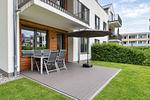 Terrasse - Ferienwohnung Inselglück 3 Parkvillen Carlota und Candela Baabe - Top-Hundeurlaub