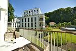 Gartenblick - Ferienwohnung Strandlounge in den Parkvillen Binz - Top-Hundeurlaub