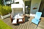 Terrasse - Ferienwohnung Strandlounge in den Parkvillen Binz - Top-Hundeurlaub