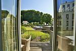 Poolblick - Ferienwohnung Strandlounge in den Parkvillen Binz - Top-Hundeurlaub