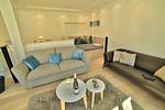 Wohnzimmer - Ferienwohnung Strandlounge in den Parkvillen Binz - Top-Hundeurlaub