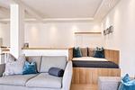 Wohnzimmer - Ferienwohnung Strandlounge in den Parkvillen Binz - Top-Hundeurlaub