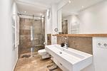Badezimmer - Ferienwohnung Strandlounge in den Parkvillen Binz - Top-Hundeurlaub
