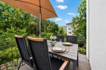 Balkon - Ferienwohnung Lotsenbude 9 Villa Sofie Binz - Top-Hundeurlaub