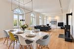 Wohnzimmer - Ferienwohnung Fürst Malte Loft I Design & Pool Putbus - Top-Hundeurlaub