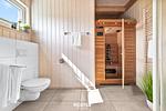 Sauna - Ferienhaus Lachmöwe Olpenitz - Top-Hundeurlaub