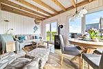 Wohnzimmer - Ferienhaus Lachmöwe Olpenitz - Top-Hundeurlaub