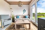 Wohnzimmer - Ferienhaus Lachmöwe Olpenitz - Top-Hundeurlaub
