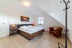 Schlafzimmer - Doppelhaus Lütt Wisch Hus - Top-Hundeurlaub