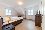 Schlafzimmer - Doppelhaus Lütt Wisch Hus - Top-Hundeurlaub