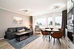 Wohnzimmer - Meeresblick - Top-Hundeurlaub