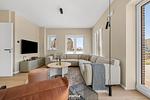 Wohnzimmer - Ferienhaus Buhne JoLi List auf Sylt - Top-Hundeurlaub