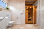 Sauna - Ferienhaus Huus Luv Olpenitz - Top-Hundeurlaub