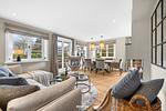 Wohnzimmer - Ferienhaus Garden Lodge Westerland Sylt - Top-Hundeurlaub