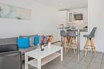Wohnzimmer - Haus 10 mit Sauna, Terrasse und Whirlpool - Top-Hundeurlaub