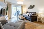 Wohnzimmer - Ferienwohnung Suutje Bude Büsum - Top-Hundeurlaub