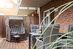 Terrasse - Ferienwohnung Suutje Bude Büsum - Top-Hundeurlaub