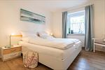 Schlafzimmer - Ferienwohnung Suutje Bude Büsum - Top-Hundeurlaub