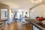 Wohnzimmer - Ferienwohnung Suutje Bude Büsum - Top-Hundeurlaub