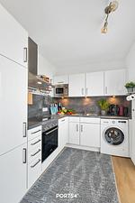 Küche / Küchenzeile - Ferienhaus Steuermannshuus Olpenitz - Top-Hundeurlaub