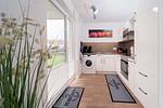 Küche / Küchenzeile - Ferienwohnung Heimathafen Schlei Olpenitz - Top-Hundeurlaub