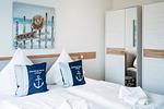 Bett - Ferienwohnung Heimathafen Schlei Olpenitz - Top-Hundeurlaub