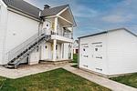 Fassade / Eingang - Ferienwohnung Heimathafen Schlei Olpenitz - Top-Hundeurlaub