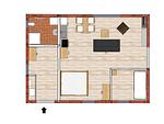 Grundriss - Ferienwohnung Hühnerstall Hasselberg - Top-Hundeurlaub