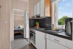 Küche / Küchenzeile - Ferienhaus Sprottenhuus - Top-Hundeurlaub