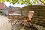 Terrasse - Küstennebel - Nicolinenhof - Top-Hundeurlaub