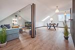 Wohnzimmer - Ferienwohnung Dock12C - Top-Hundeurlaub