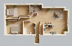 Grundriss - Ferienwohnung Dock12C - Top-Hundeurlaub