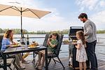 Terrasse - Floatinghouse Topas - Top-Hundeurlaub