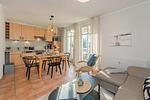 Küche / Küchenzeile - Solaris Appartement 13 - Top-Hundeurlaub