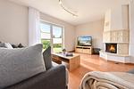 Wohnzimmer - Ferienhaus Inselnest - Top-Hundeurlaub
